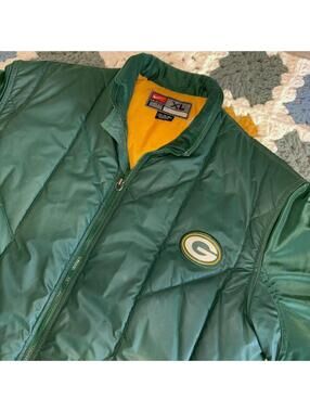 Vintage Y2K Nike Men’s XL Heavy Duty Green Bay Packers Puffer Jacket NFL Sport